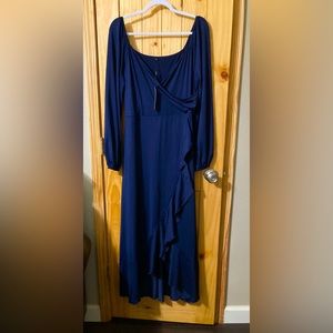 NWT - Ouges size XL faux wrap maxi dress